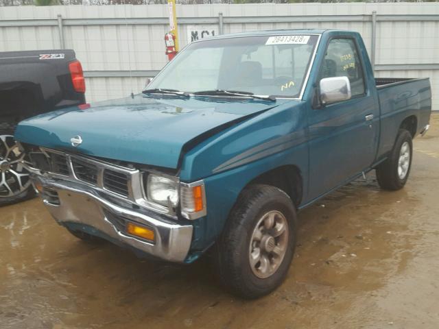 1N6SD11S1VC301009 - 1997 NISSAN TRUCK BASE GREEN photo 2