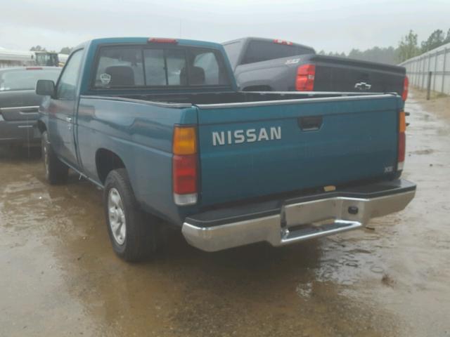 1N6SD11S1VC301009 - 1997 NISSAN TRUCK BASE GREEN photo 3