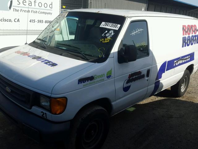 1FTNE24L06DA86175 - 2006 FORD ECONOLINE WHITE photo 2