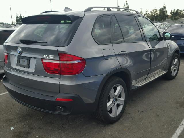 5UXFF03549LJ98091 - 2009 BMW X5 XDRIVE3 GRAY photo 4