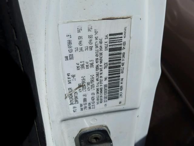 2D7JB21Y23K507389 - 2003 DODGE RAM VAN B2 WHITE photo 10