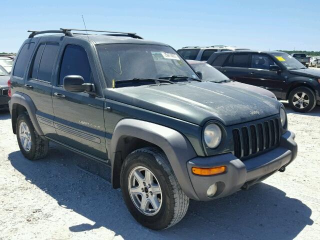 1J4GL48K42W168141 - 2002 JEEP LIBERTY SP GREEN photo 1