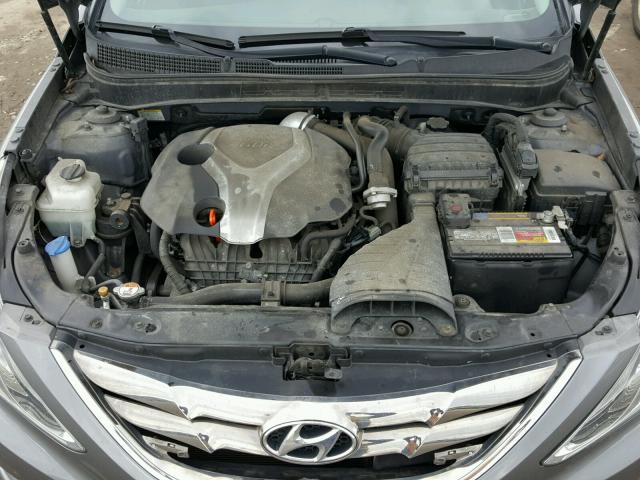 5NPEC4AB3DH582009 - 2013 HYUNDAI SONATA SE GRAY photo 7