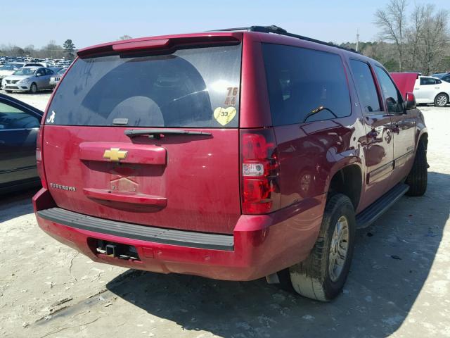 1GNSCJE06ER159517 - 2014 CHEVROLET SUBURBAN C MAROON photo 4