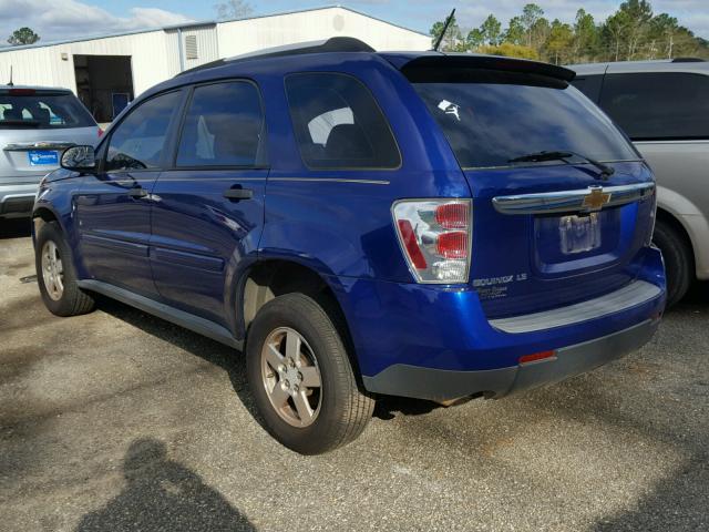 2CNDL13F576041588 - 2007 CHEVROLET EQUINOX LS BLUE photo 3