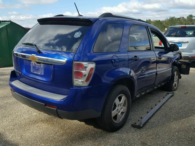 2CNDL13F576041588 - 2007 CHEVROLET EQUINOX LS BLUE photo 4