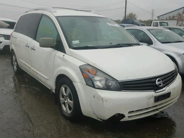 5N1BV28U27N143117 - 2007 NISSAN QUEST S WHITE photo 1