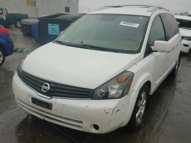 5N1BV28U27N143117 - 2007 NISSAN QUEST S WHITE photo 2