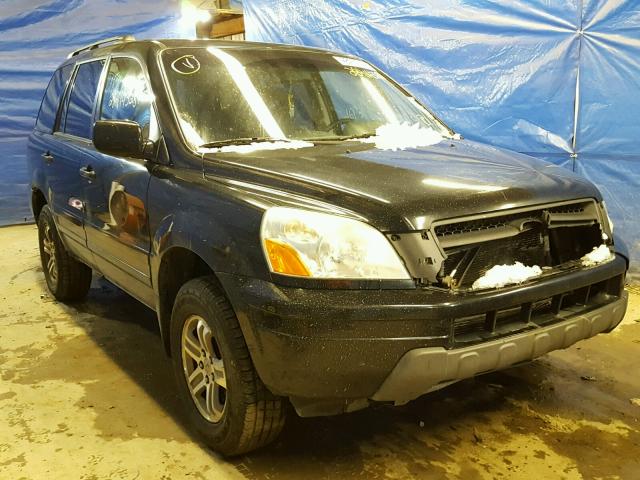 2HKYF18453H572817 - 2003 HONDA PILOT EX BLUE photo 1