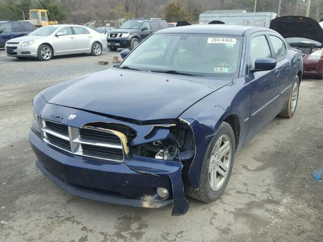 2B3KA53H36H480531 - 2006 DODGE CHARGER R/ BLUE photo 2