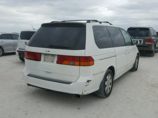 2HKRL18962H564605 - 2002 HONDA ODYSSEY EX WHITE photo 4