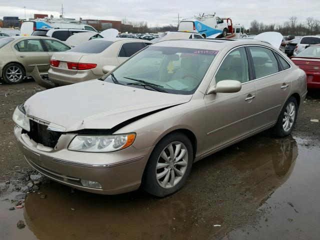 KMHFC46F37A211777 - 2007 HYUNDAI AZERA SE BEIGE photo 2