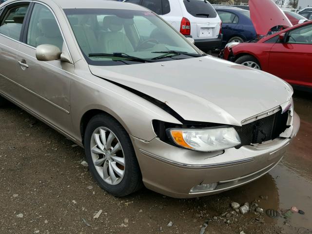 KMHFC46F37A211777 - 2007 HYUNDAI AZERA SE BEIGE photo 9