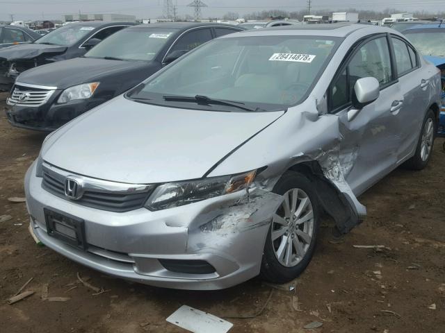 2HGFB2F86CH519746 - 2012 HONDA CIVIC EX Gümüş foto 2