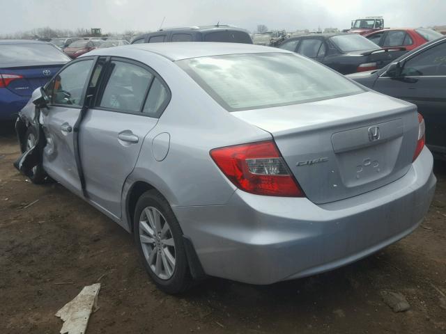 2HGFB2F86CH519746 - 2012 HONDA CIVIC EX Gümüş foto 3