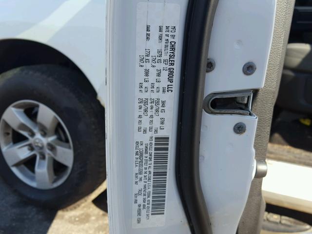 1C6RR6GP8DS512268 - 2013 RAM 1500 SLT WHITE photo 10