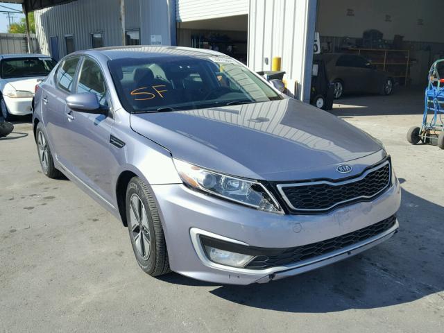 KNAGM4ADXB5004538 - 2011 KIA OPTIMA HYB GRAY photo 1