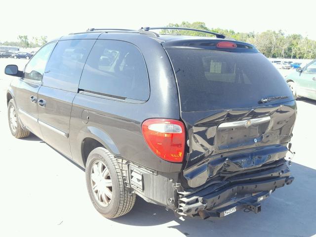 2A4GP54L87R107027 - 2007 CHRYSLER TOWN & COU BLACK photo 3