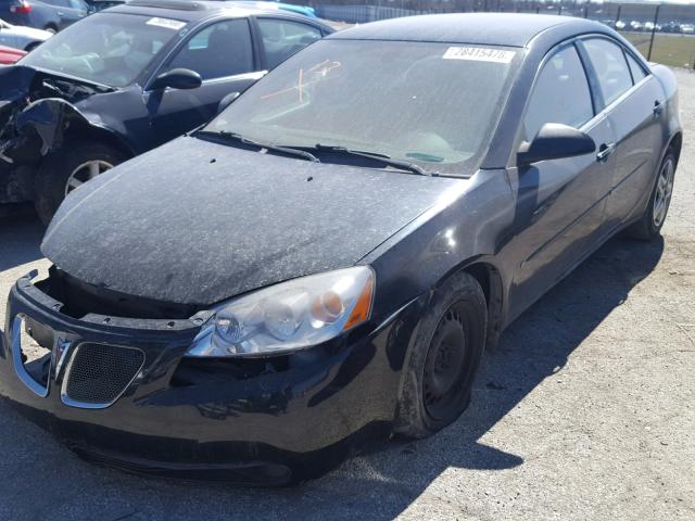 1G2ZF58B674221408 - 2007 PONTIAC G6 VALUE L BLACK photo 2