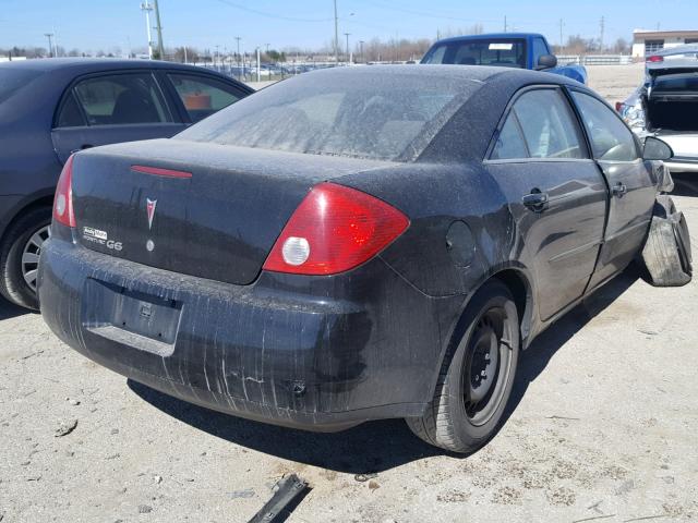 1G2ZF58B674221408 - 2007 PONTIAC G6 VALUE L BLACK photo 4