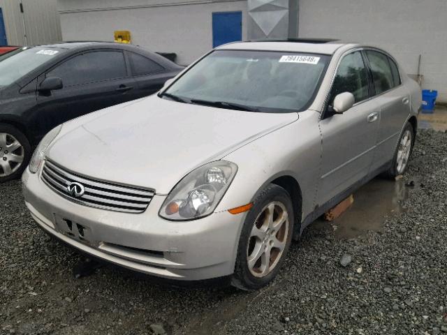 JNKCV51F24M700663 - 2004 INFINITI G35 BEIGE photo 2