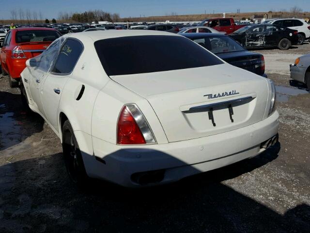 ZAMCE39A960024362 - 2006 MASERATI QUATTROPOR WHITE photo 3