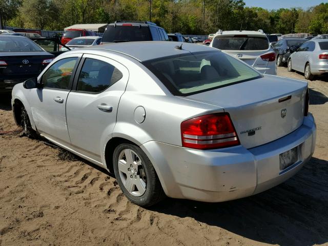 1B3LC46K18N228268 - 2008 DODGE AVENGER SE SILVER photo 3