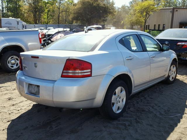 1B3LC46K18N228268 - 2008 DODGE AVENGER SE SILVER photo 4