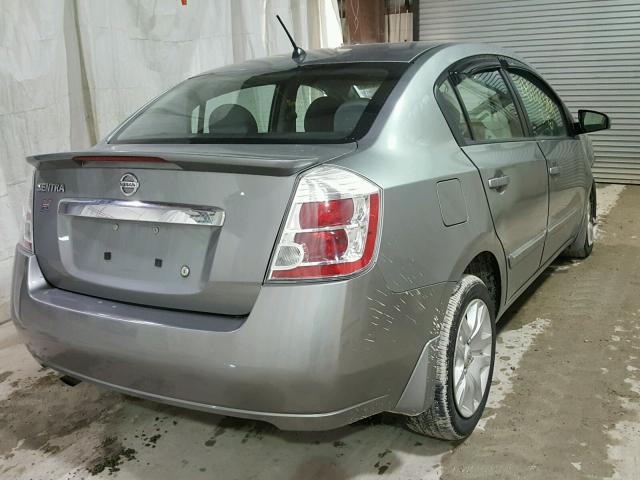 3N1AB6AP4CL704497 - 2012 NISSAN SENTRA 2.0 GRAY photo 4