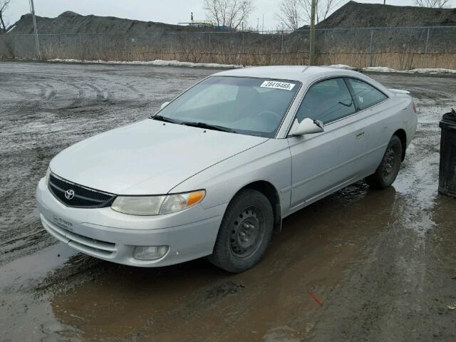 2T1CG22P21C838861 - 2001 TOYOTA CAMRY SOLA SILVER photo 2
