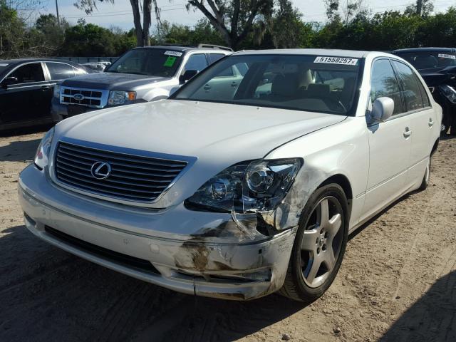 JTHBN36F155007989 - 2005 LEXUS LS 430 SILVER photo 2