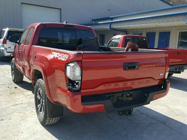 5TFSZ5AN0GX010793 - 2016 TOYOTA TACOMA ACC MAROON photo 3