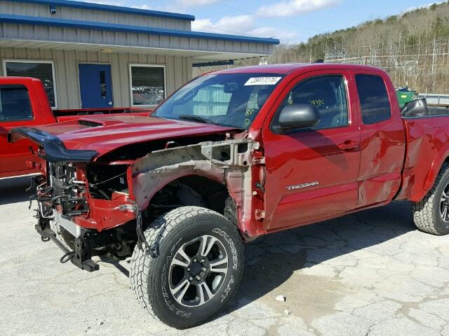 5TFSZ5AN0GX010793 - 2016 TOYOTA TACOMA ACC MAROON photo 9