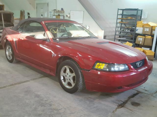 1FAFP444X1F111220 - 2001 FORD MUSTANG RED photo 1