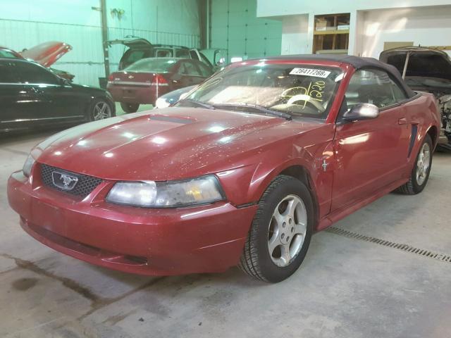 1FAFP444X1F111220 - 2001 FORD MUSTANG RED photo 2