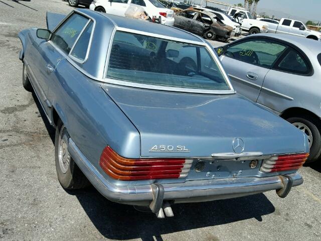 10704412005661 - 1972 MERCEDES-BENZ 450 SL BLUE photo 3