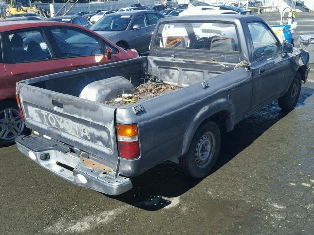 JT4RN81AXN0100404 - 1992 TOYOTA PICKUP 1/2 GRAY photo 4