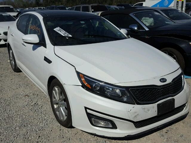 5XXGN4A76FG424616 - 2015 KIA OPTIMA EX WHITE photo 1