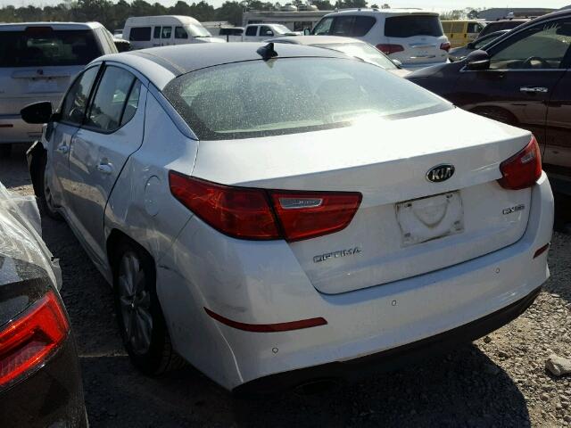 5XXGN4A76FG424616 - 2015 KIA OPTIMA EX WHITE photo 3