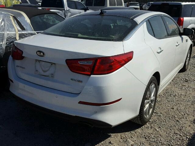 5XXGN4A76FG424616 - 2015 KIA OPTIMA EX WHITE photo 4