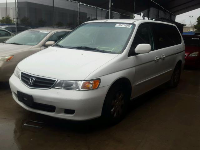 5FNRL18834B110241 - 2004 HONDA ODYSSEY EX WHITE photo 2