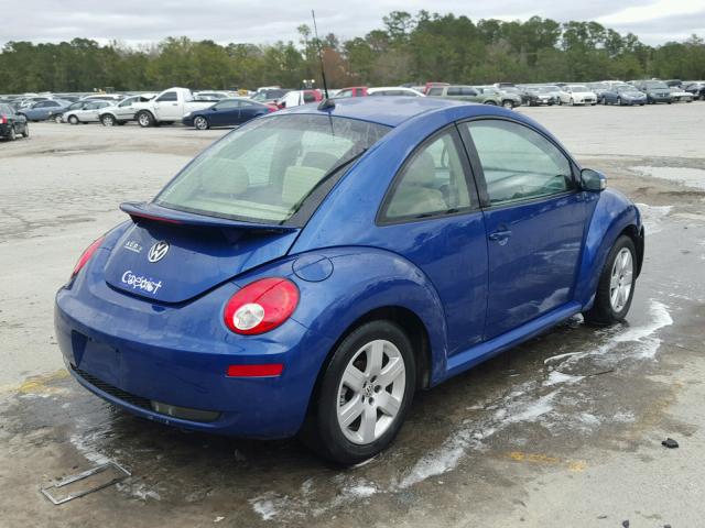 3VWRW31C47M510517 - 2007 VOLKSWAGEN NEW BEETLE BLUE photo 4