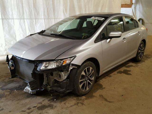 19XFB2F81EE242968 - 2014 HONDA CIVIC EX Gümüş foto 2
