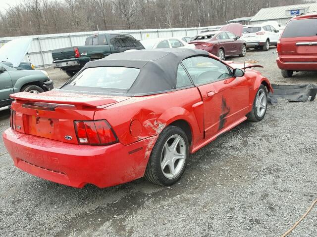 1FAFP45XX4F171396 - 2004 FORD MUSTANG GT RED photo 4