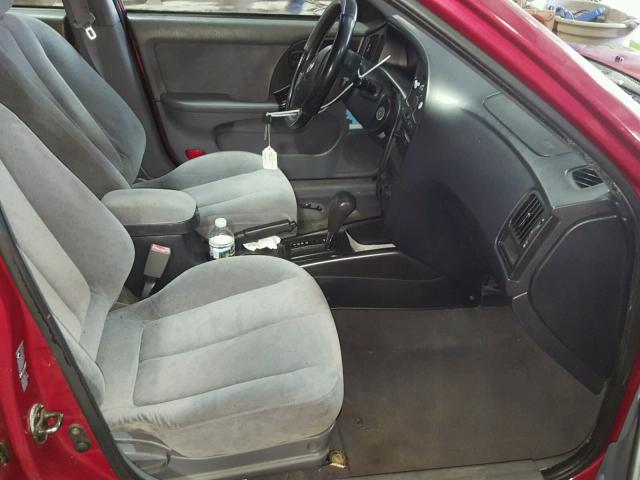 KMHDN46D24U801513 - 2004 HYUNDAI ELANTRA GL RED photo 5