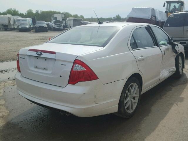 3FAHP0JA5CR124684 - 2012 FORD FUSION SEL WHITE photo 4