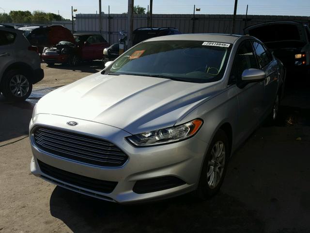 3FA6P0G73GR255038 - 2016 FORD FUSION S SILVER photo 2