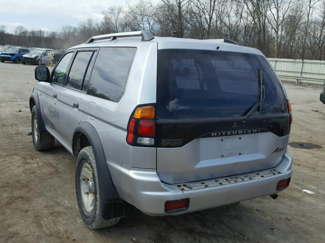 JA4MT21R04J004982 - 2004 MITSUBISHI MONTERO SP SILVER photo 3