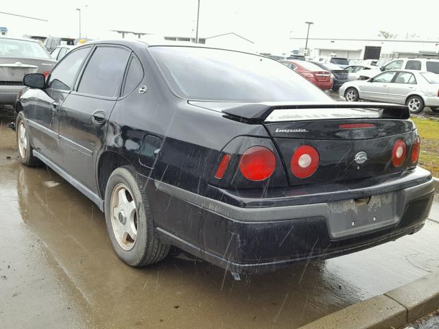 2G1WF52E139398322 - 2003 CHEVROLET IMPALA BLACK photo 3