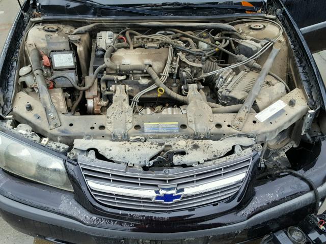 2G1WF52E139398322 - 2003 CHEVROLET IMPALA BLACK photo 7